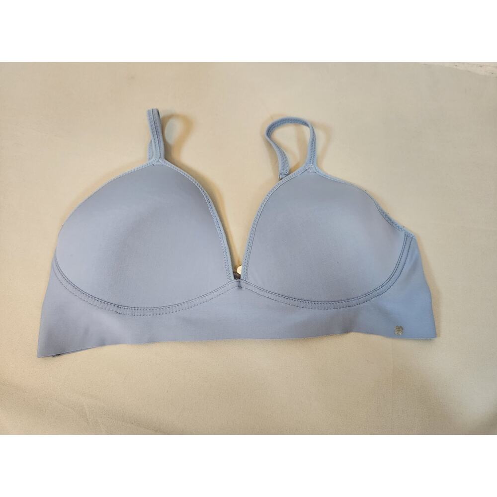 Lucky Brand Women's Blue Wireless Soft Comfortable Padded T-Shirt  Bra‎ Size 38C